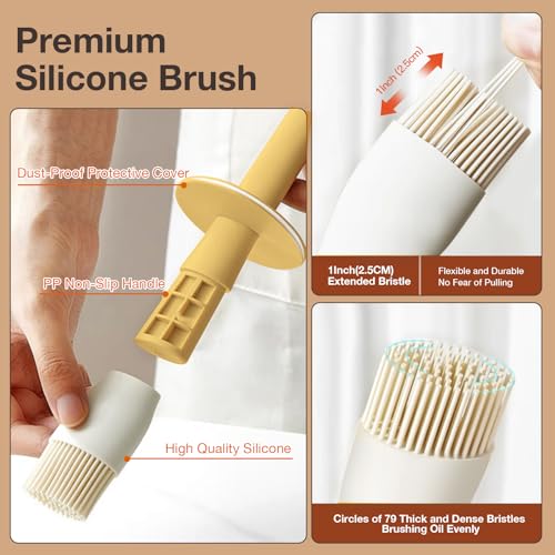 Oil Dispenser with Brush for Kitchen (04_Orange)