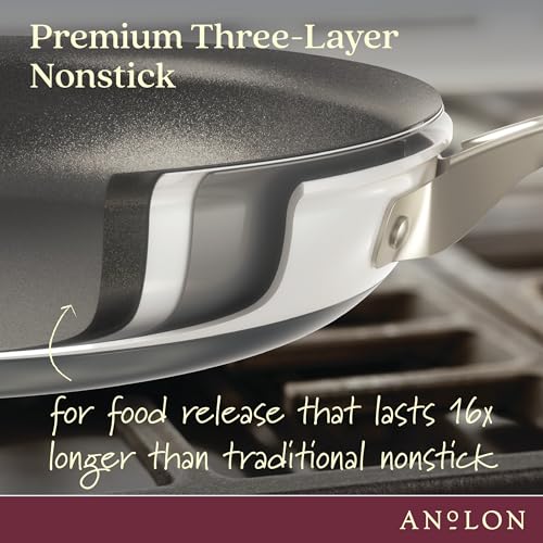 Achieve Hard Anodized Nonstick Cookware Pots and Pans Set (Cookware Set (9 Piece) / Cream)