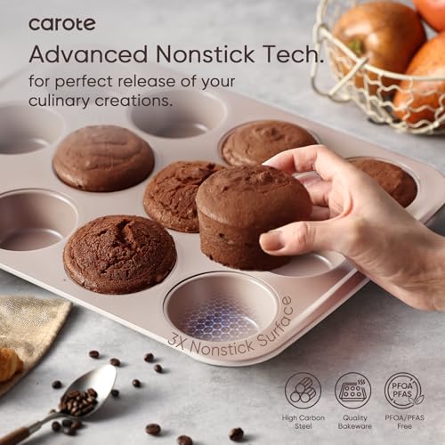 7 Piece Baking Pans Set (Gray & Khaki 7-Piece)