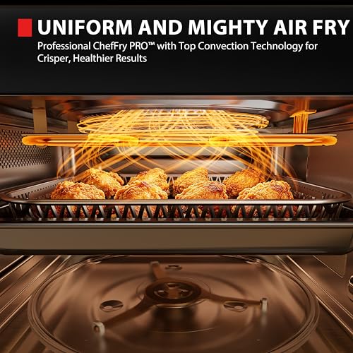 Optichef Pro Air Fryer Combo Countertop Microwave Oven (Optichef Pro-1.0 Cu.Ft.)