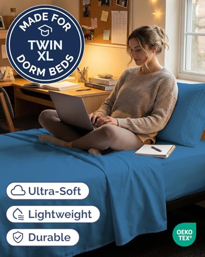 Twin XL 3 Piece Sheet Set (20 - Denim Blue / Twin XL)