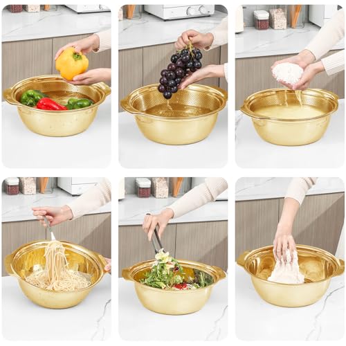 304 Stainless Steel Fine Mesh Colander Set (2 Count)