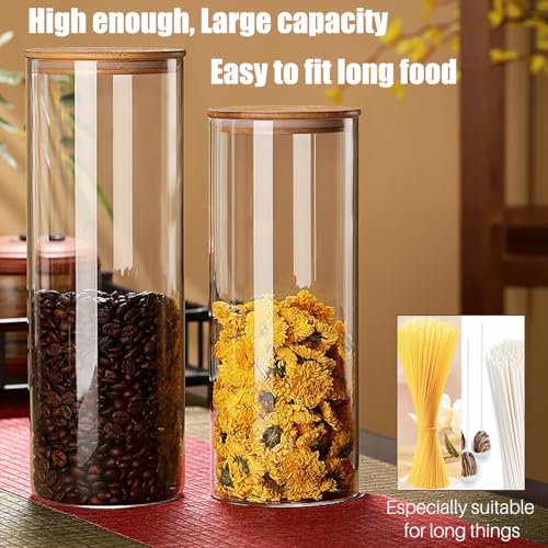66+37 oz Glass Food Storage Jars with Airtight Lids