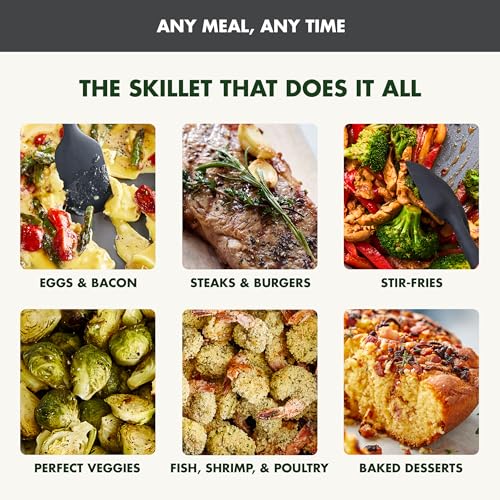 Advanced 12” X 15” Electric Skillet with Lid (12" x 5" Electric Skillet / Graphite)