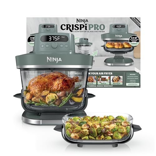 Crispi Pro Glass Air Fryer (Ash Grey)