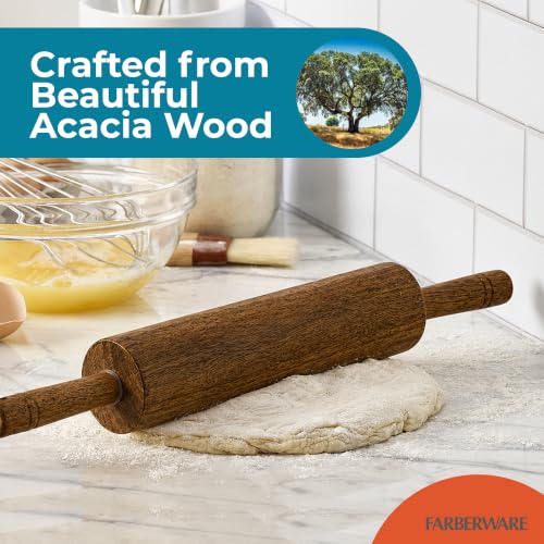 Acacia Wood Dough Rolling Pin (Wood)