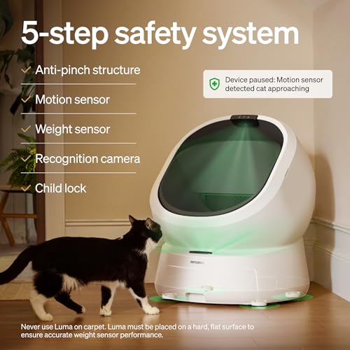 Automatic Litter Box with Accessories Kit & 90 (White / AI Bundle+ACC Kit)