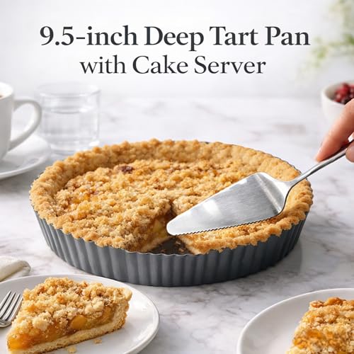 9.5*2.2 Inch Deep Tart Pan w (9.5*2.2IN)