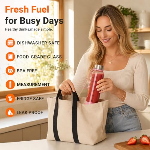 18 oz Glass Water Bottles (Clear-06-4p/18oz / 18oz)