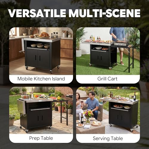 Outdoor Kitchen Island with Cabinet (Large)