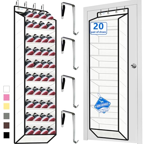 10 Tiers Shoe Organizer for Closet (White)