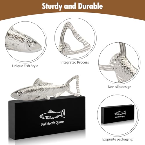 Fish Gifts for Men Fish Beer Bottle Opener