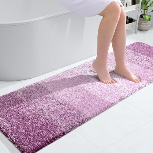 Bathroom Runner Rug 59x17 (59" X 17" / Pinkish-purple)