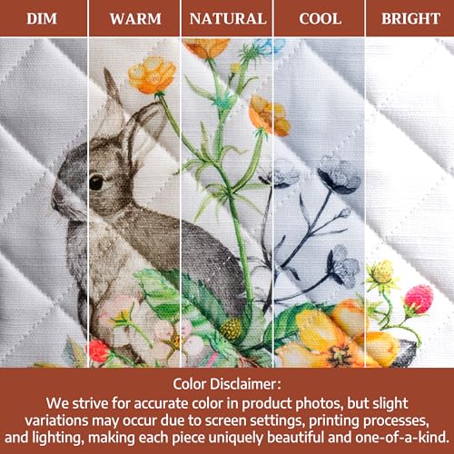 Pot Holders 100% Cotton Potholders (035 - Printemps / 8" x 8" (Pot Holder Pack of 2))