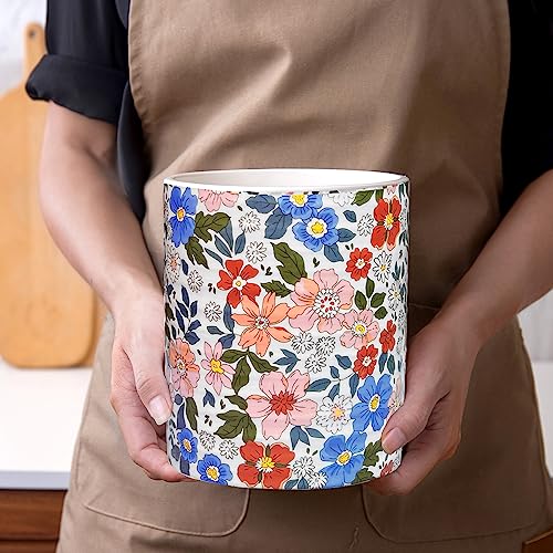 Kitchen Utensil Holder (Vintage Flower)