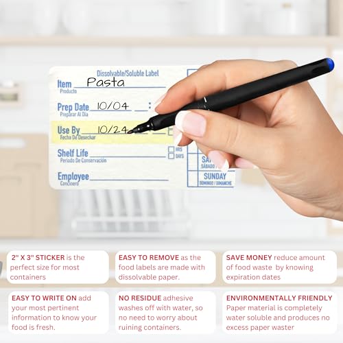 2x3 Dissolvable Food Labels