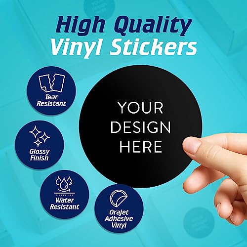 Custom Vinyl Stickers Your Image (100 Count)
