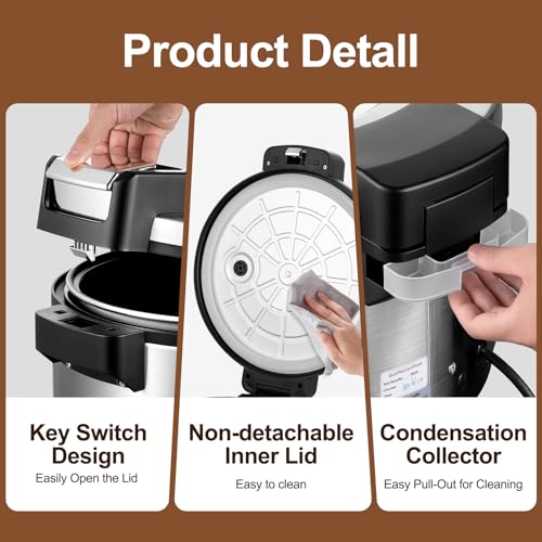 Commercial Rice Cooker (10.6 QT Capacity)
