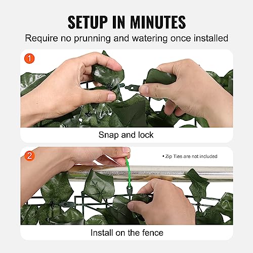 Artificial Ivy Privacy Fence Screen (Ivy / 96 x 72 inch)