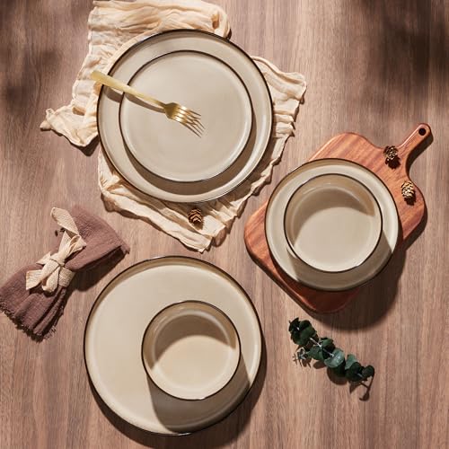 18 Piece Dinnerware Sets (Sandy Beige / Service for 6)