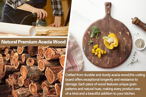 Acacia Wood End (16.7"L x 12.5"W)