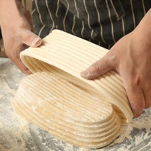 Banneton Bread Proofing Basket 2 Pack 10 In Oval Sourdough Proofing Basket