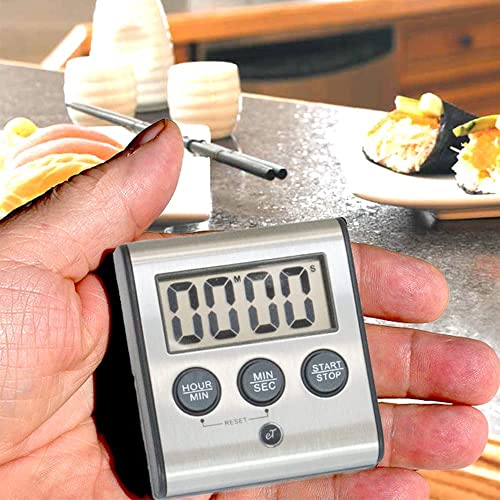 Elegant Digital Kitchen Timer Stainless Steel (6-Pack eT-78)