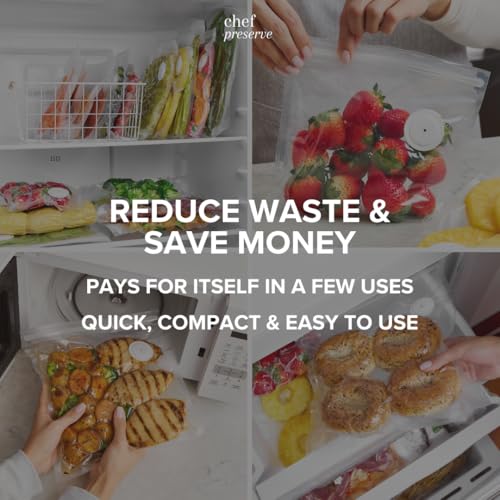 Reusable Vacuum Sealer Bags for Food (30 Medium Bags (10x11 in))