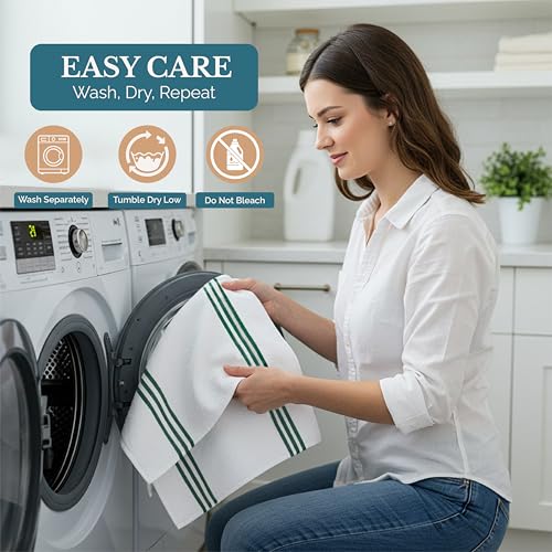 Kitchen Towel Set 8 Pc (Terry - Olive / Kitchen Towel Set - 8 Pack)