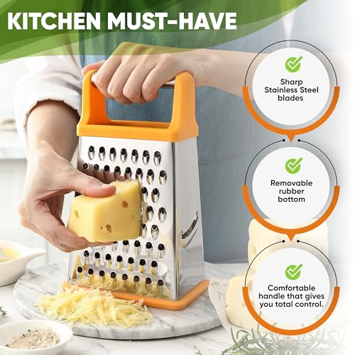 Stainless Steel XL Cheese Grater for Kitchen