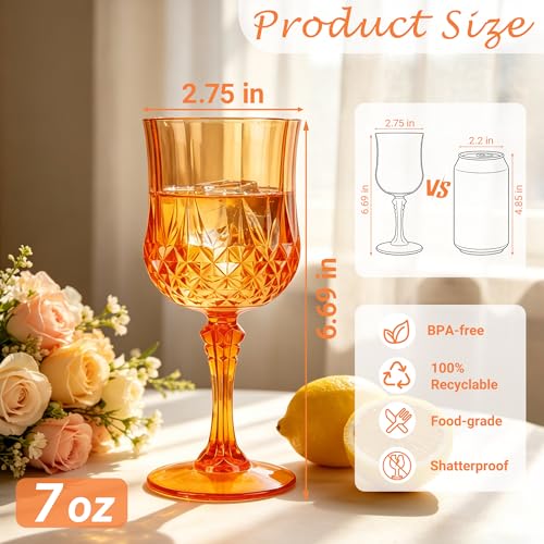 48Pack Plastic Wine Glasses (48 Count)
