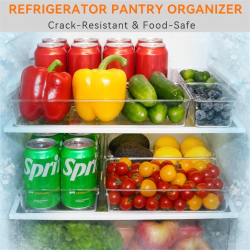 6 Pack Large Clear Plastic Drawer Organizer Trays (6 Count)