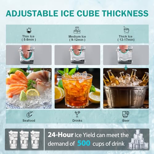 Commercial Ice Maker Machine (150Lbs/24H)