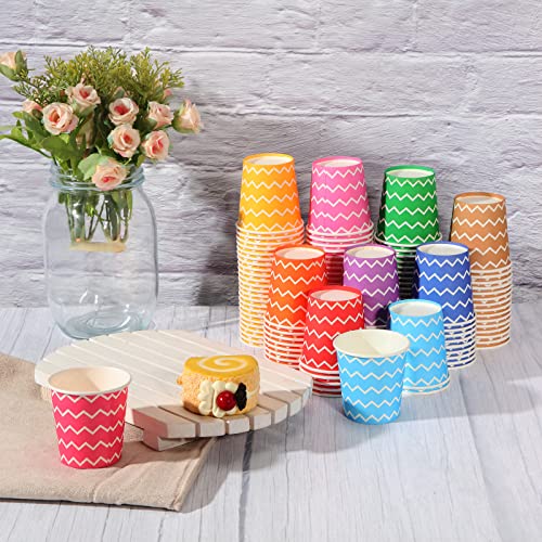 1000 Pcs Disposable Paper Cups Small (Strip / 2.36*2.4*1.73 inches)