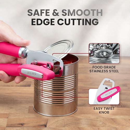 Heavy Duty Stainless Steel Can Opener Manual with Bottle Opener