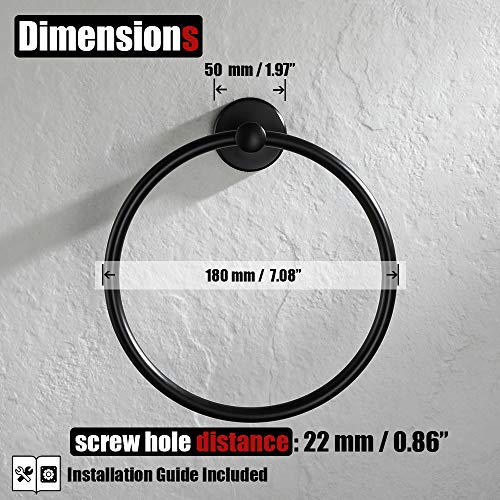 Black Towel Ring (Black)