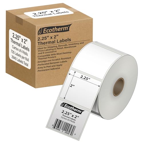 2.25" x 2" Thermal Labels (2940 Count)