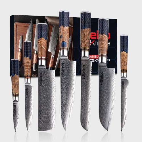 Hanikamu VG10 Damascus Chef Knife Set