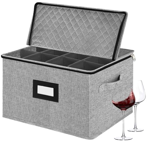 Stemware Storage Cases (Light grey stemware case)