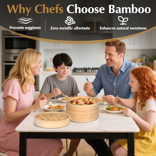Bamboo Steamer 2 Tier 10
