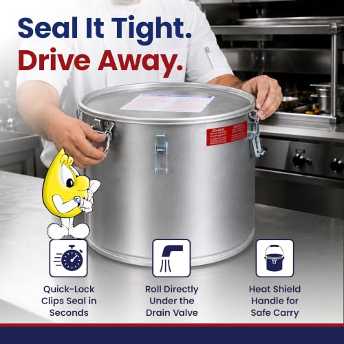 5 Gallon Oil Grease Bucket & Filter Pot (#40L-5 Gallon)