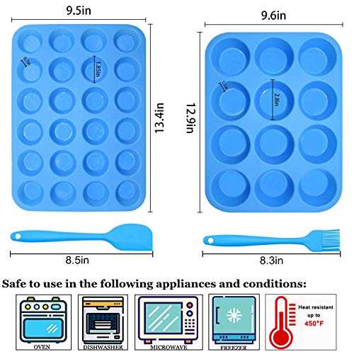 Silicone Muffin Pan Cupcake Set (2 Count)