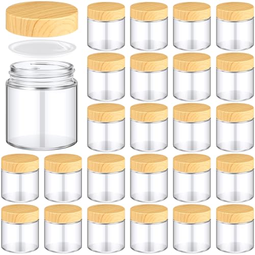 24 Pcs Glass Cosmetic Jars Empty (24 Count)