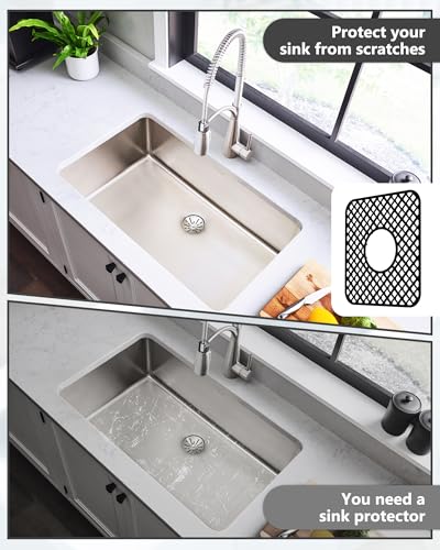 2 Pack Silicone Sink Protector for Kitchen Sink