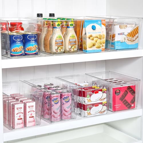 6 Pack Clear Storage Bins (6 Count)