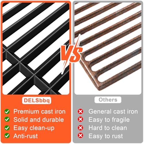 17" Cast Iron Grill Grates for Charbroil Performance 4 Burner (17"x24.5"performance 4 burner)