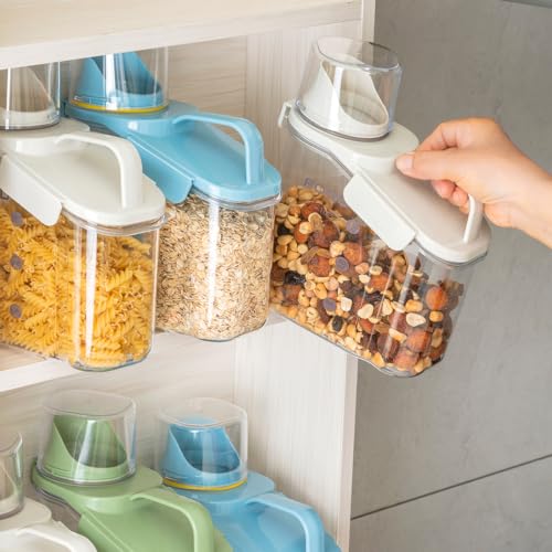 3 Pieces Cereal Containers Storage (S:3pcs(blue+white+green))