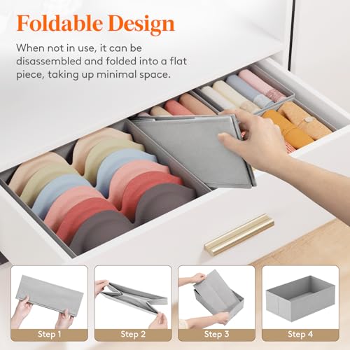 Underwear Drawer Organizer for Closet 16 Pack (16 Count)