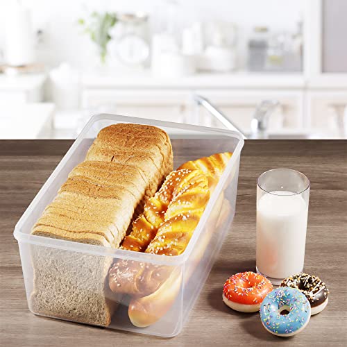 2 Pack Large Bread Box for Kitchen Countertop