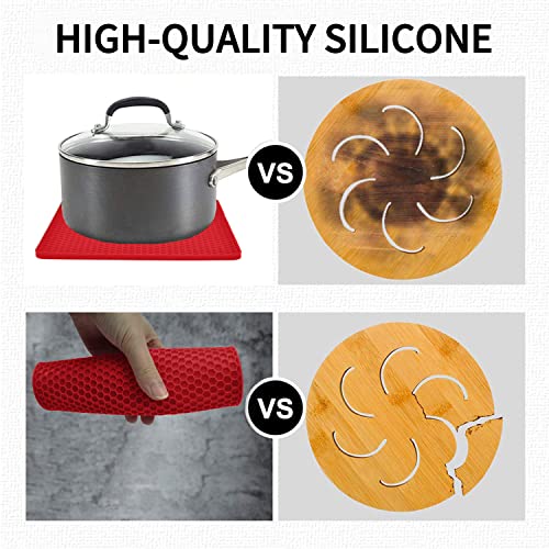Silicone Trivets for Hot Pots and Pans (4 Count)